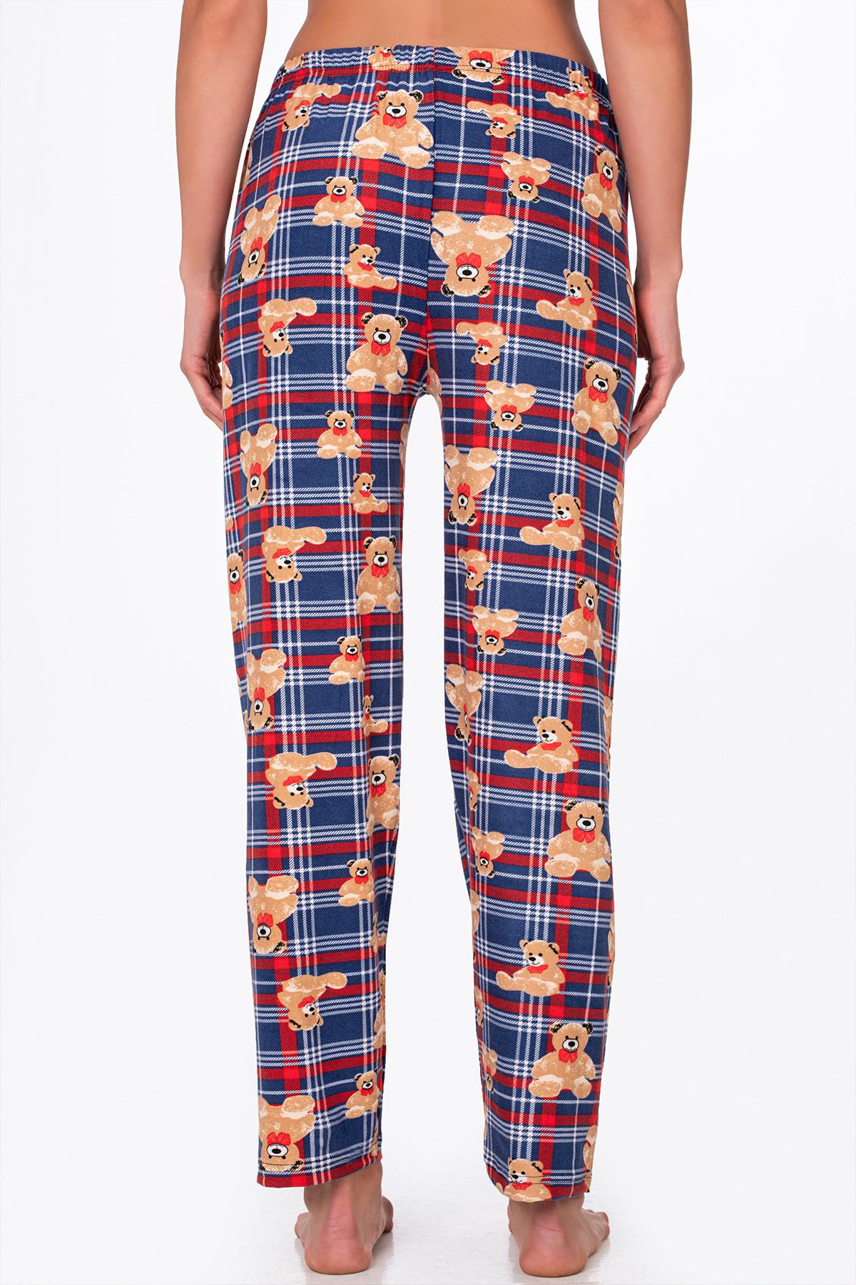 Kadın Süet Pijama Tek Alt