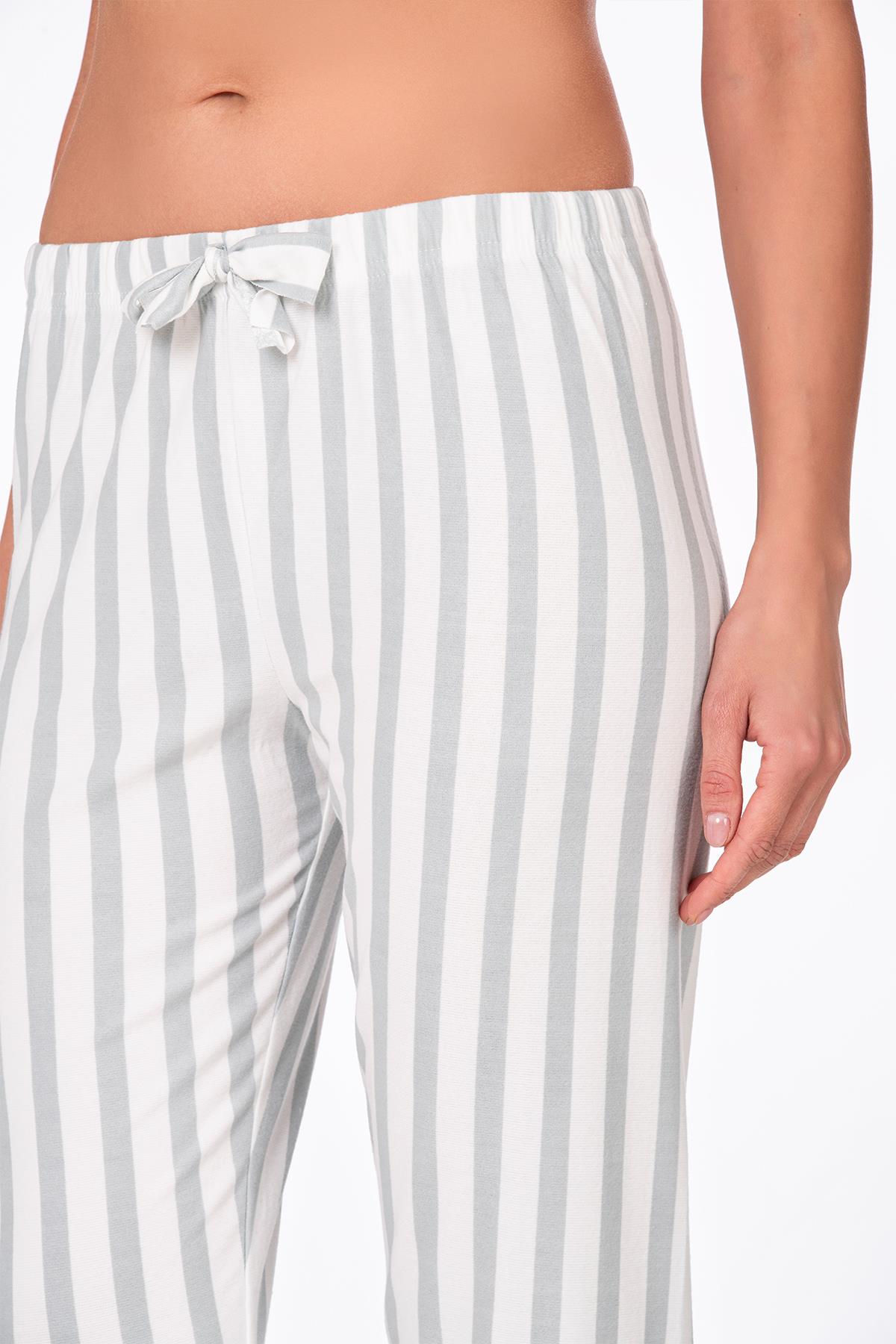 Kadın Süet Pijama Tek Alt