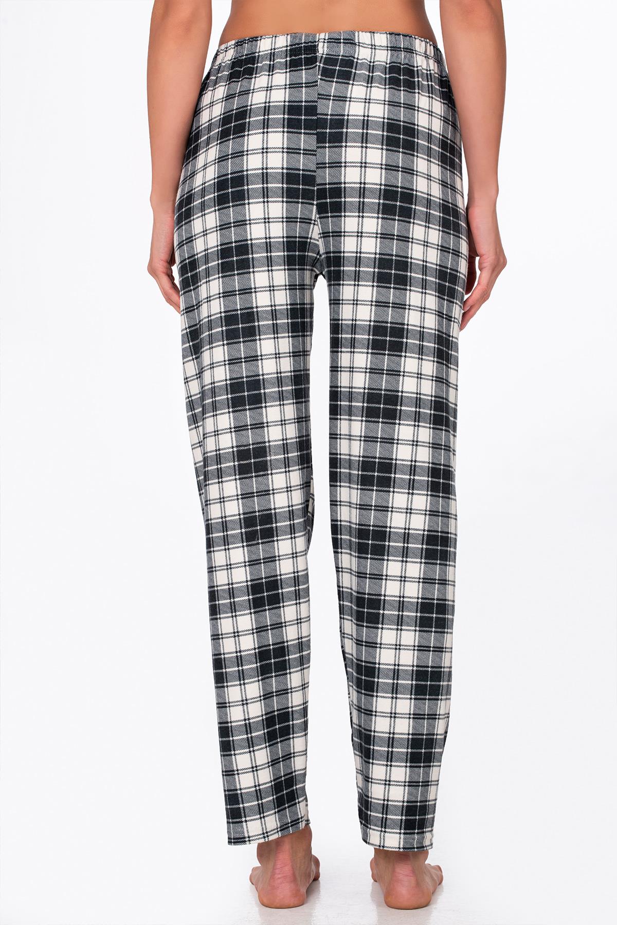 Kadın Süet Pijama Tek Alt