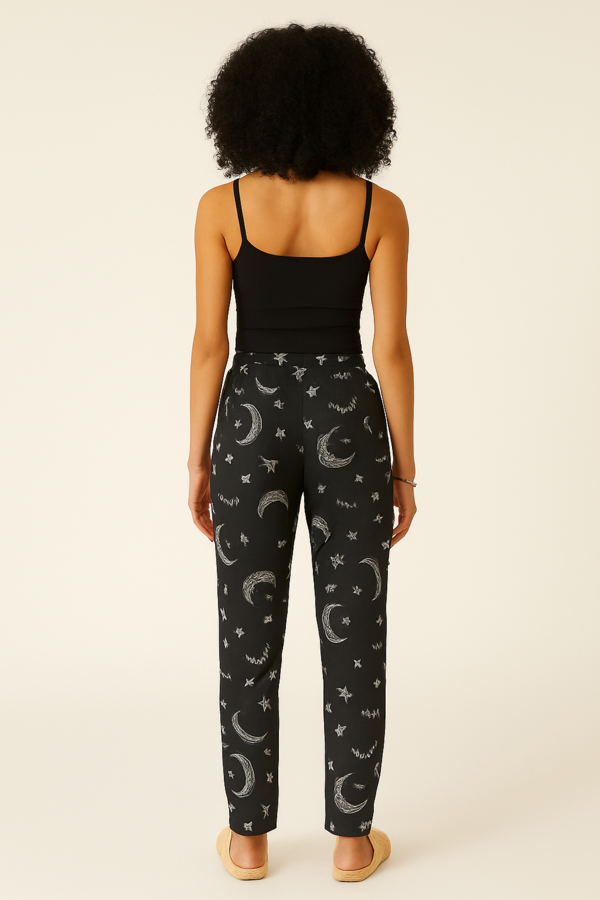 Kadın Süet Pijama Tek Alt | Ayyıldız Siyah
