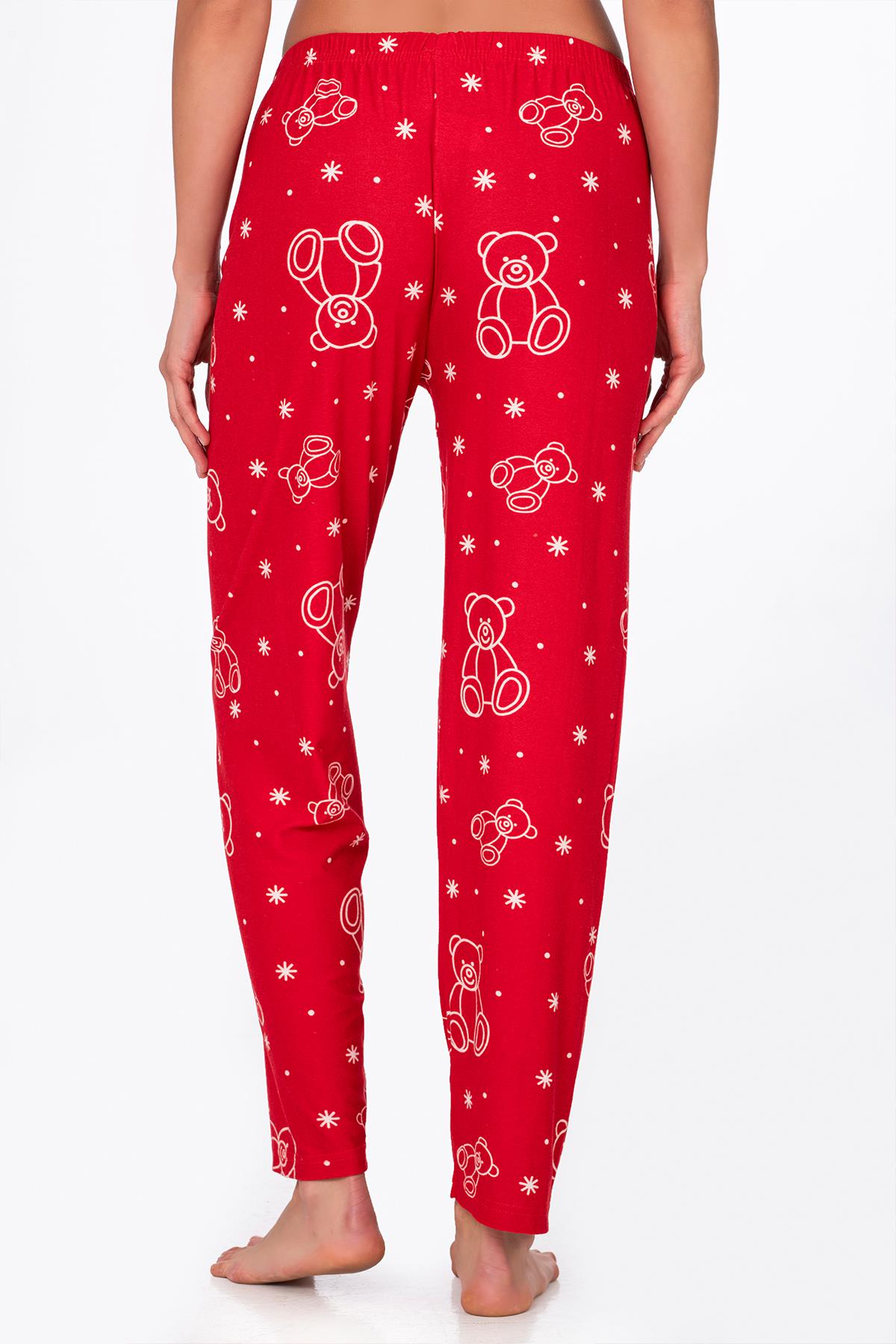 Kadın Süet Pijama Tek Alt