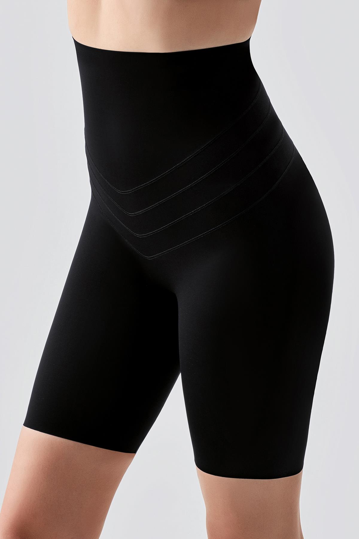 Kadın Yüksek Bel Şort Korse | 9604