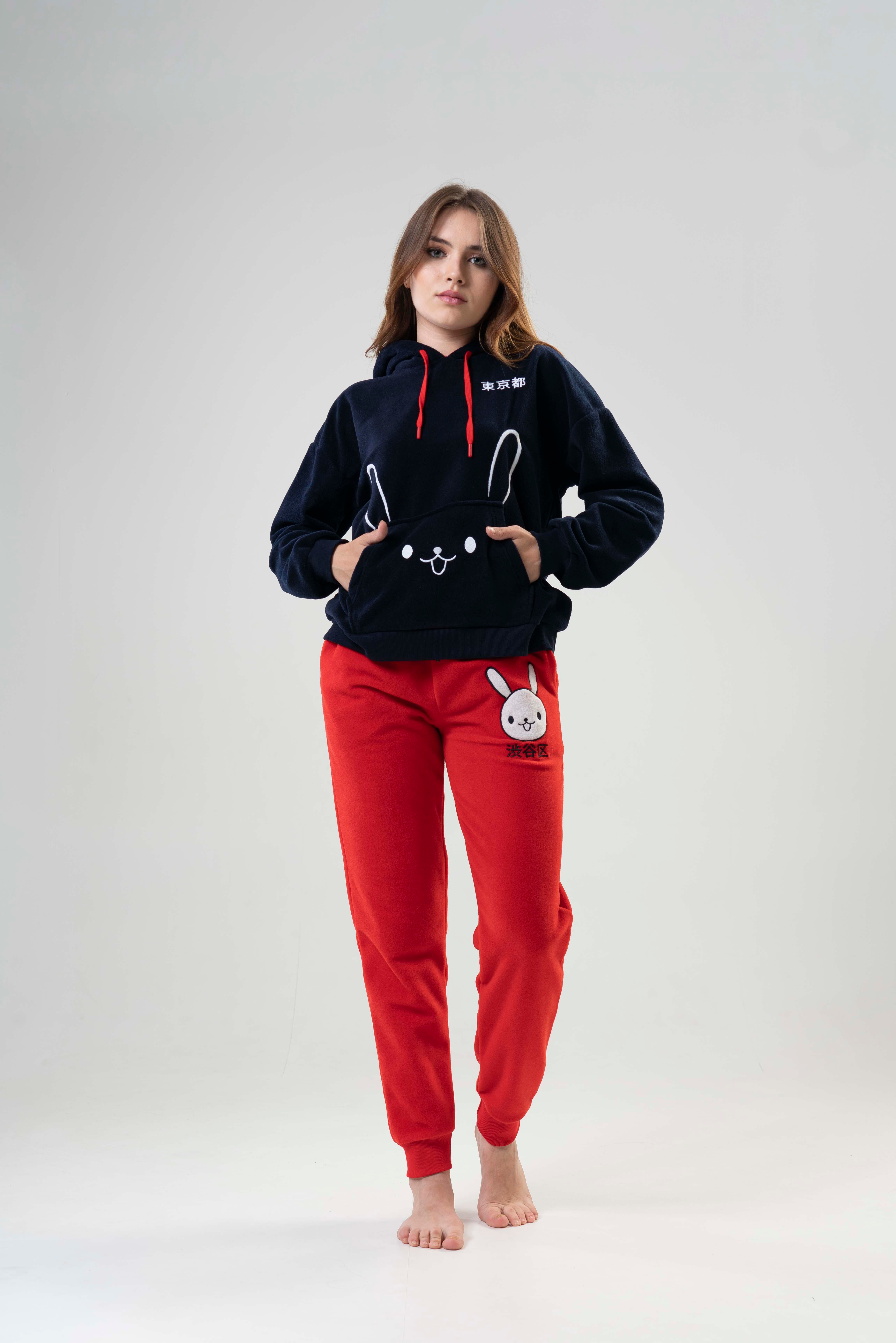 Kompedan AW22 Vnt. 2020380000 Kadın Uzun Kol Polar Eşofman