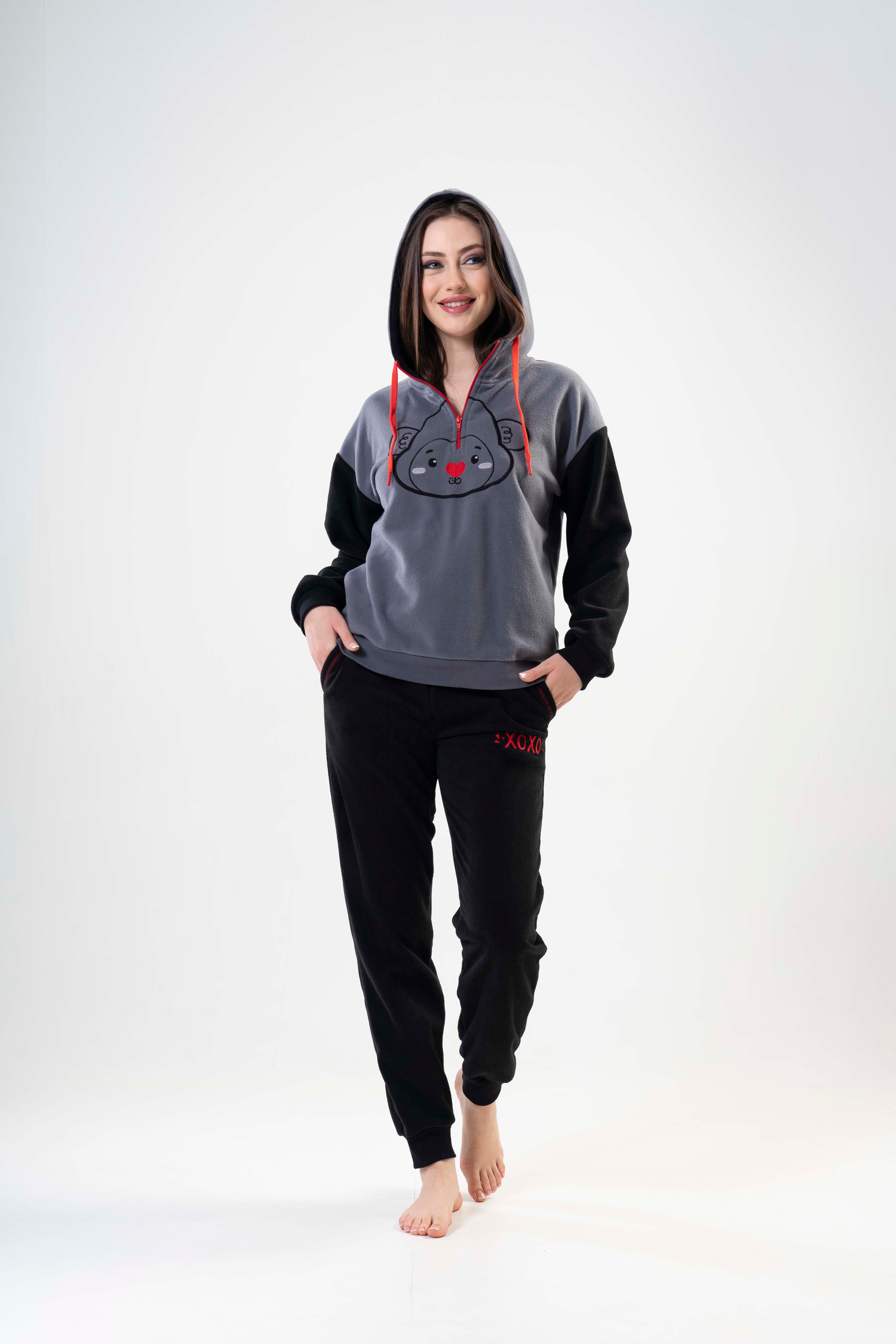 Kompedan Kadın Uzun Kol Polar Eşofman Takımı | AW22 Vnt. 2020500168 