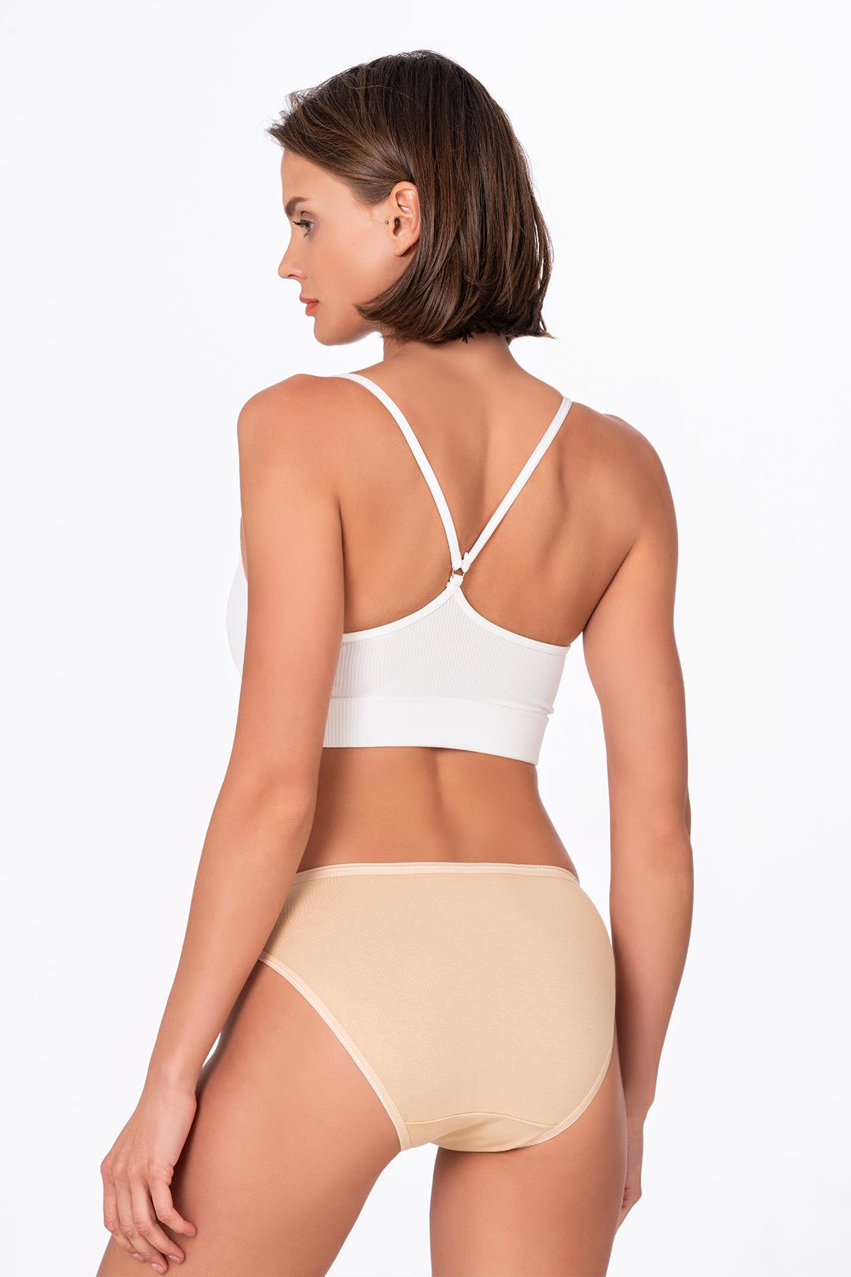 Pamuklu Likralı Süprem Slip Külot | Ten K6120