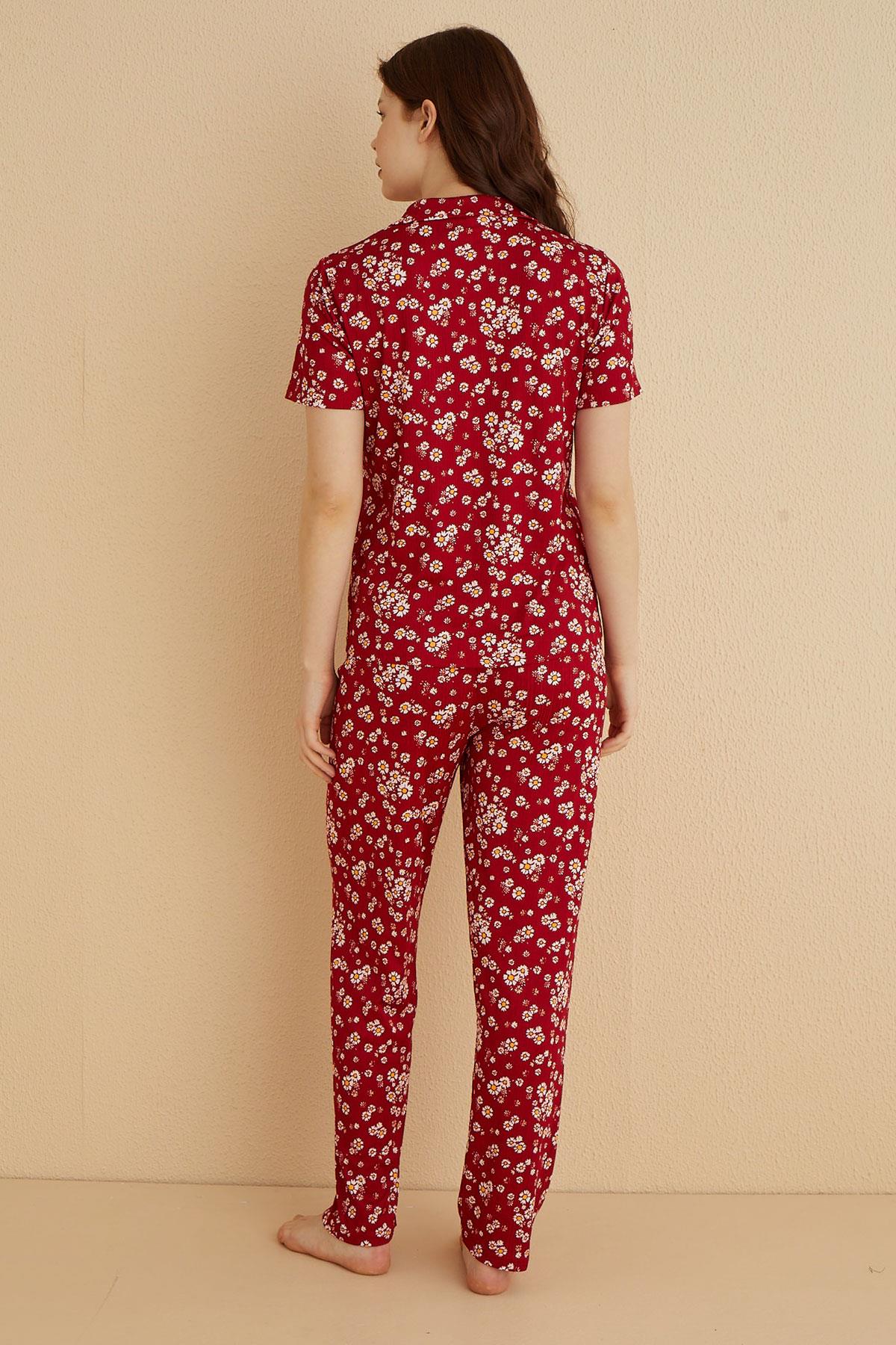 Pegasus Genç Önden Düğmeli Pijama Takımı | 80124-68