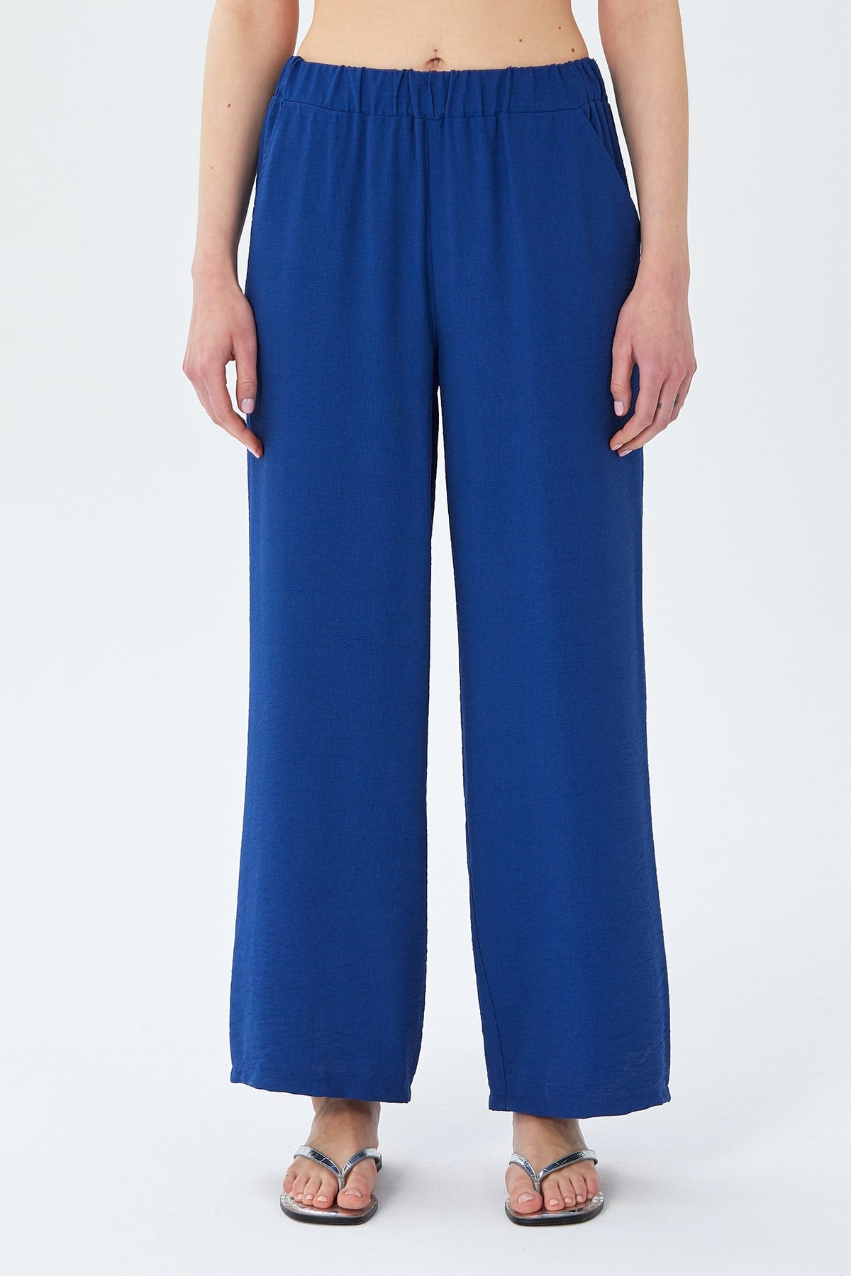 Beli Lastikli Bol Paça Pantolon 026-3501