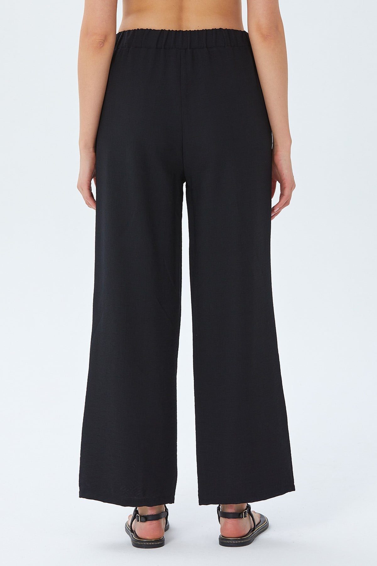 Beli Lastikli Bol Paça Pantolon 026-3501