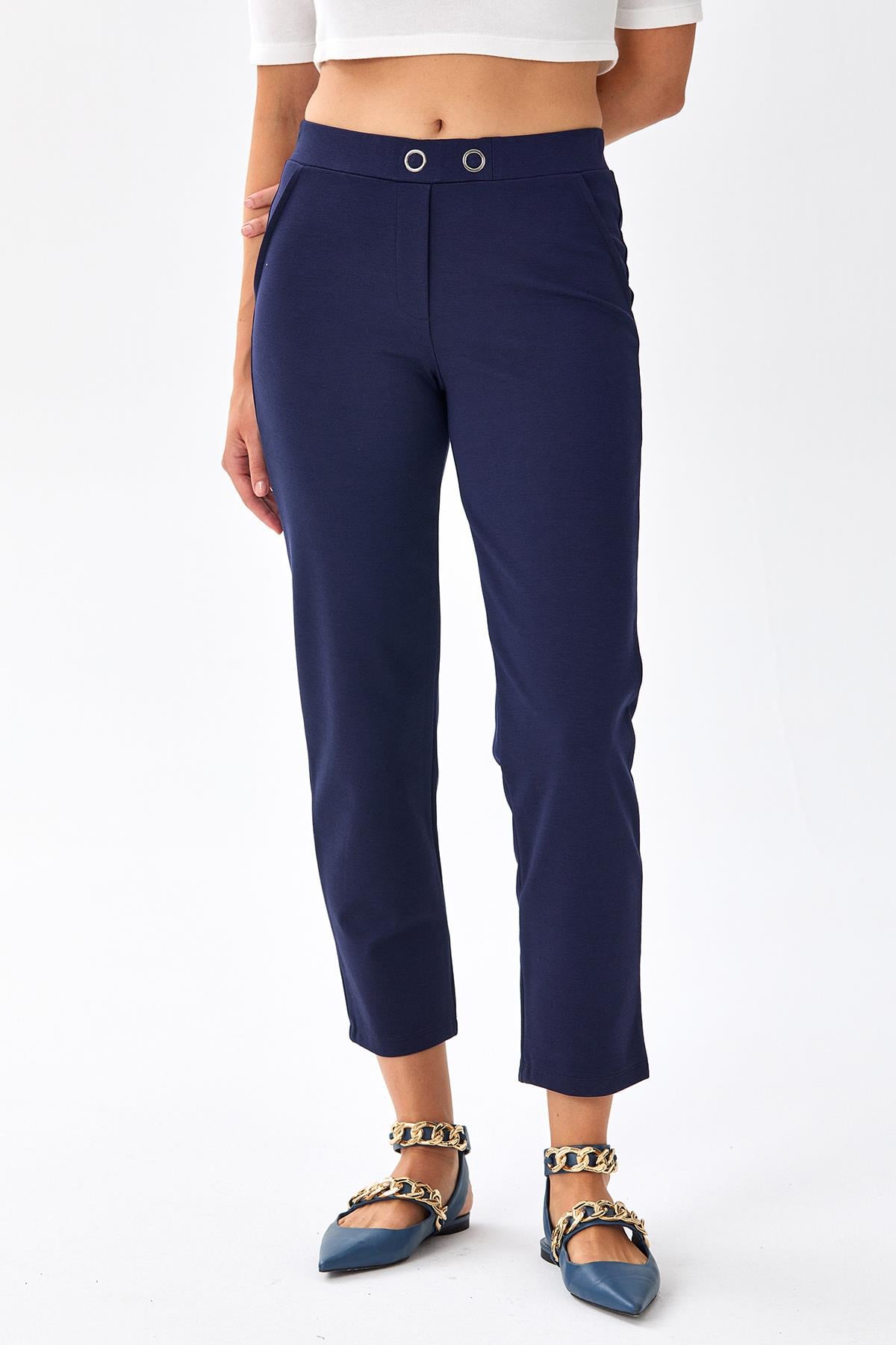 Beli Lastikli Boru Paça Pantolon 256-2005