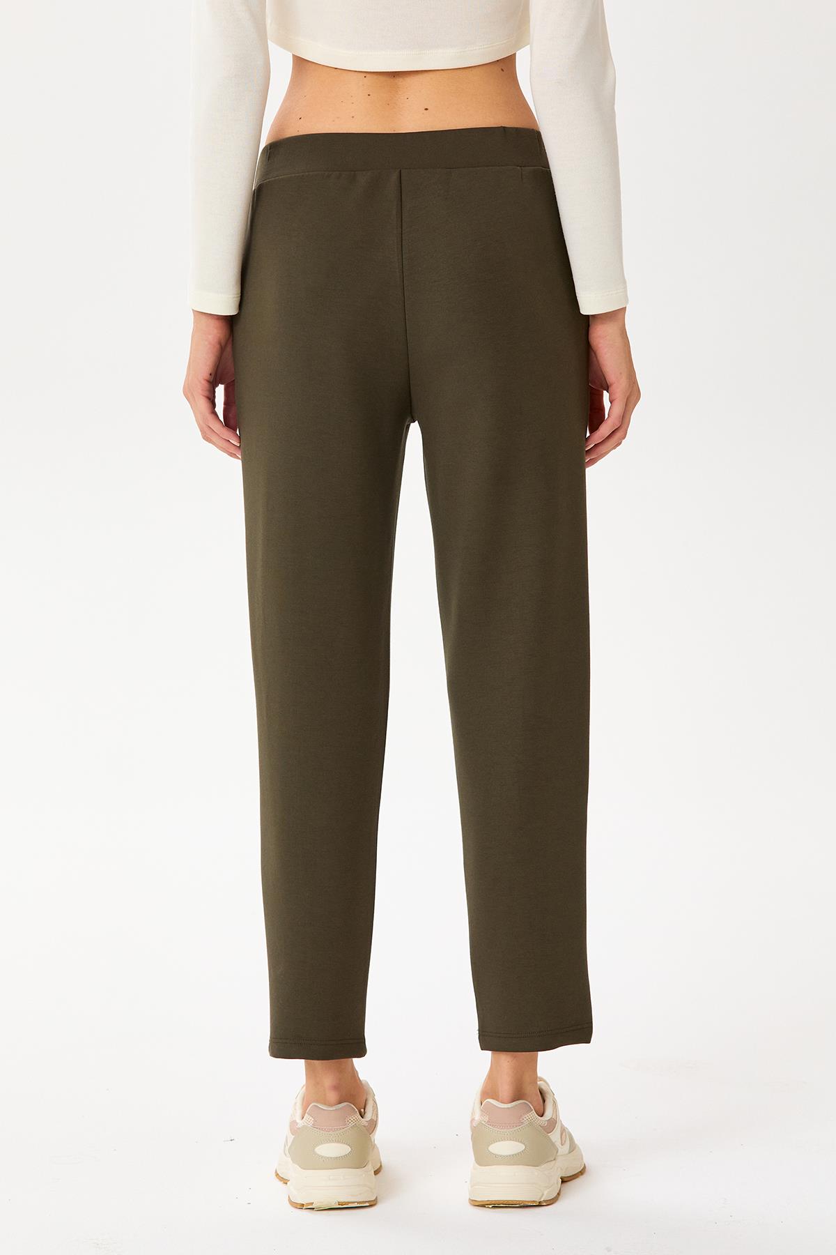 Beli Lastikli Cep Detaylı Pantolon 245-2105