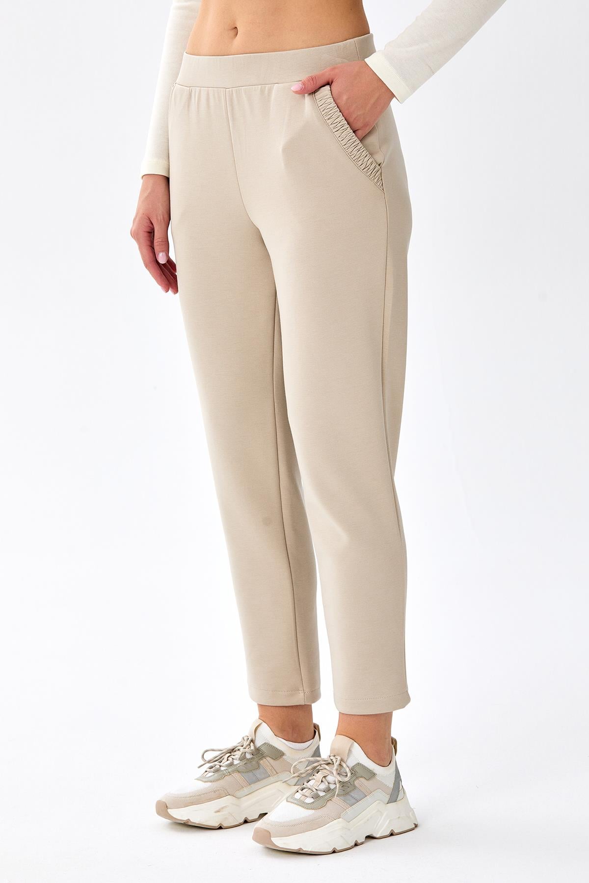 Beli Lastikli Cepli Pantolon 256-2113