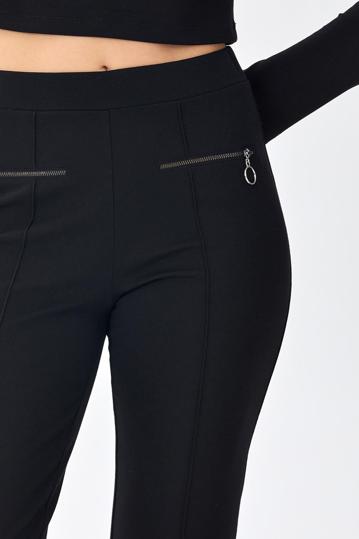 Beli Lastikli Fermuar Cep Detaylı Pantolon 256-2004