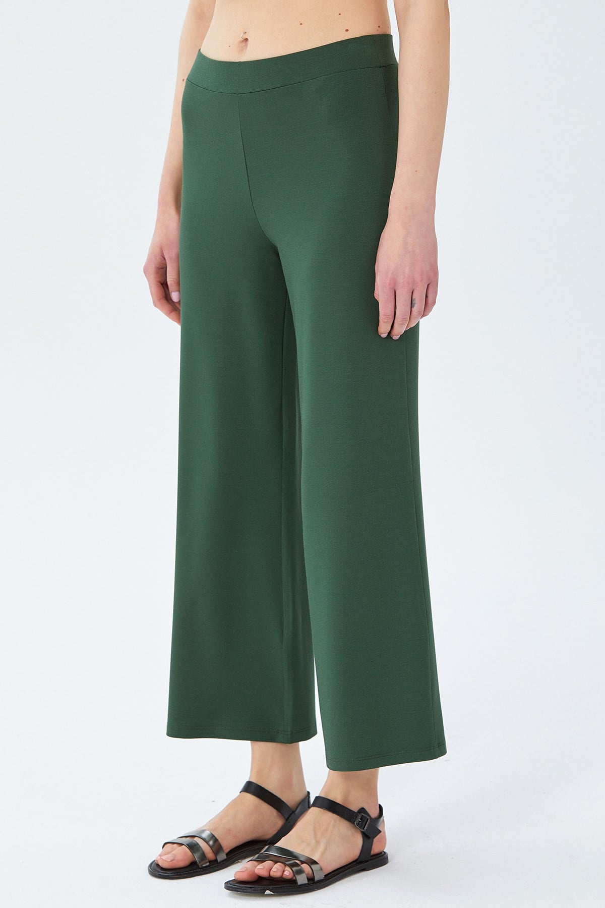 Beli Lastikli Geniş Paça Pantolon 026-2000