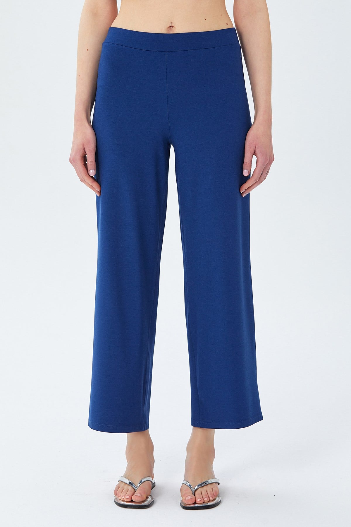 Beli Lastikli Geniş Paça Pantolon 026-2000