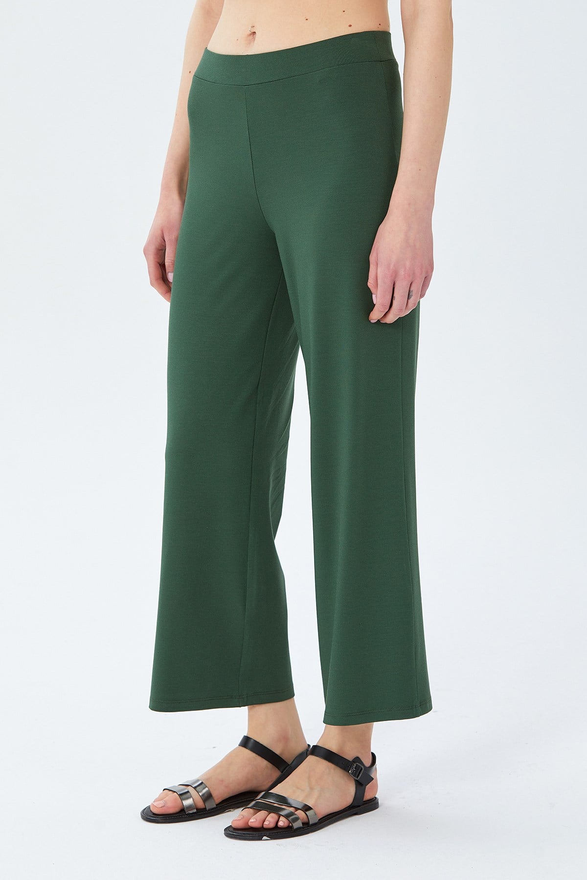 Beli Lastikli Geniş Paça Pantolon 026-2000