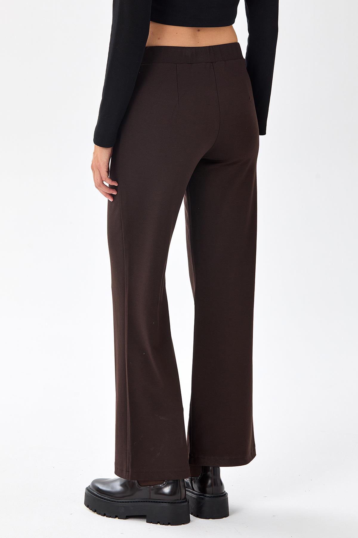 Beli Lastikli Geniş Paça Pantolon 256-2007