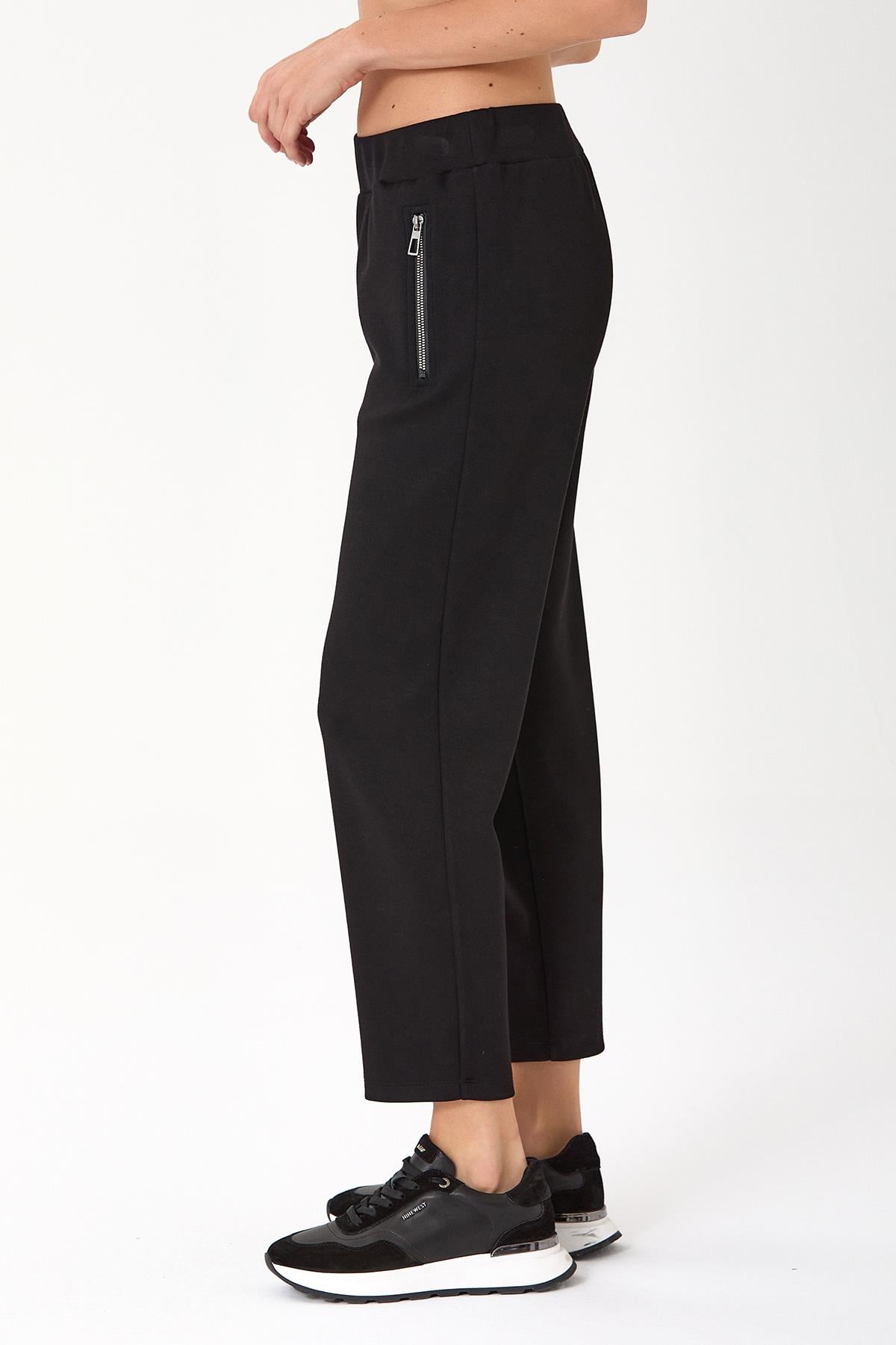 Beli Lastikli Tek Cep Detaylı Pantolon 245-2103