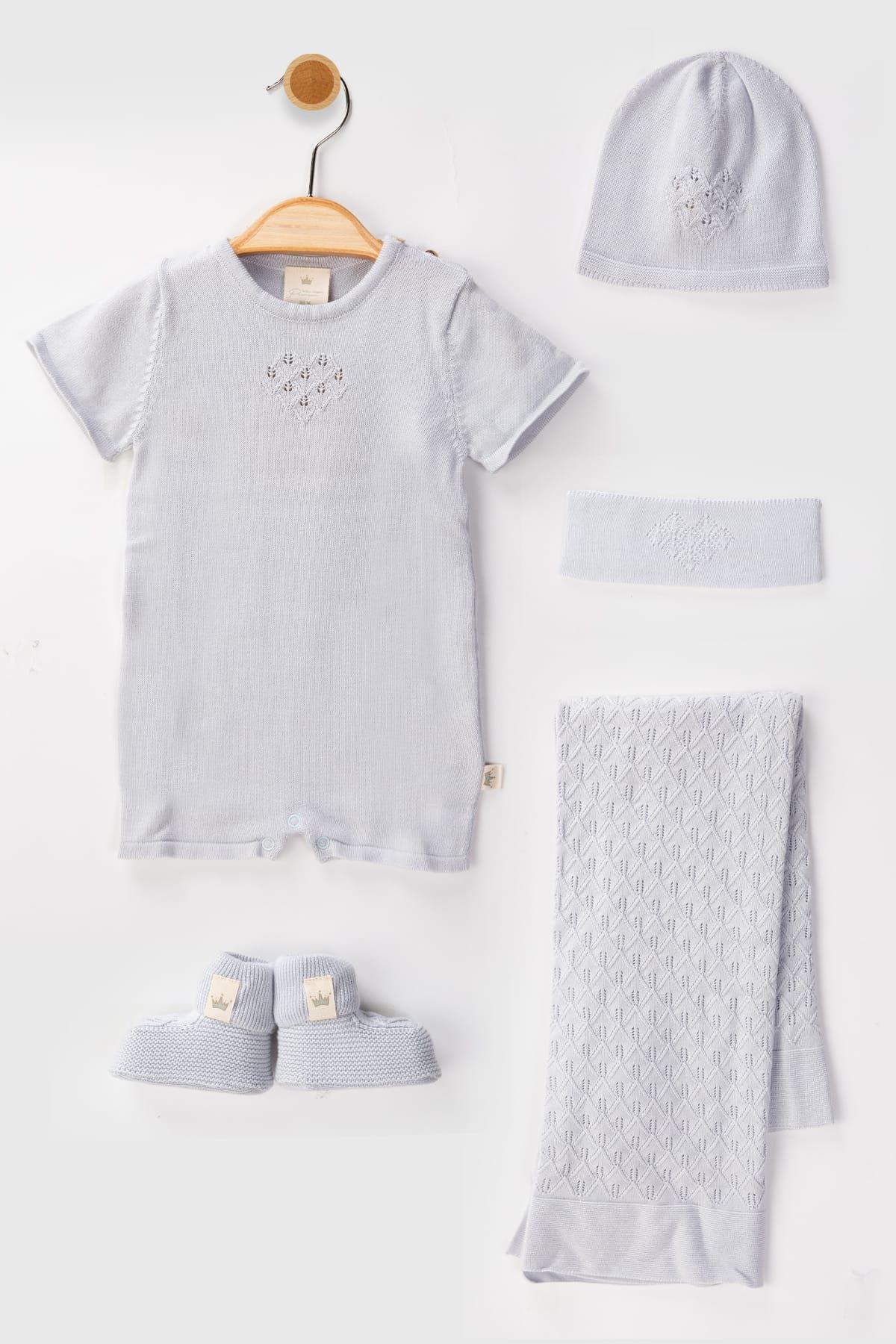 Afra Triko Erkek Bebek Örgü 5li SetAfra Triko Erkek Bebek Örgü 5li Set