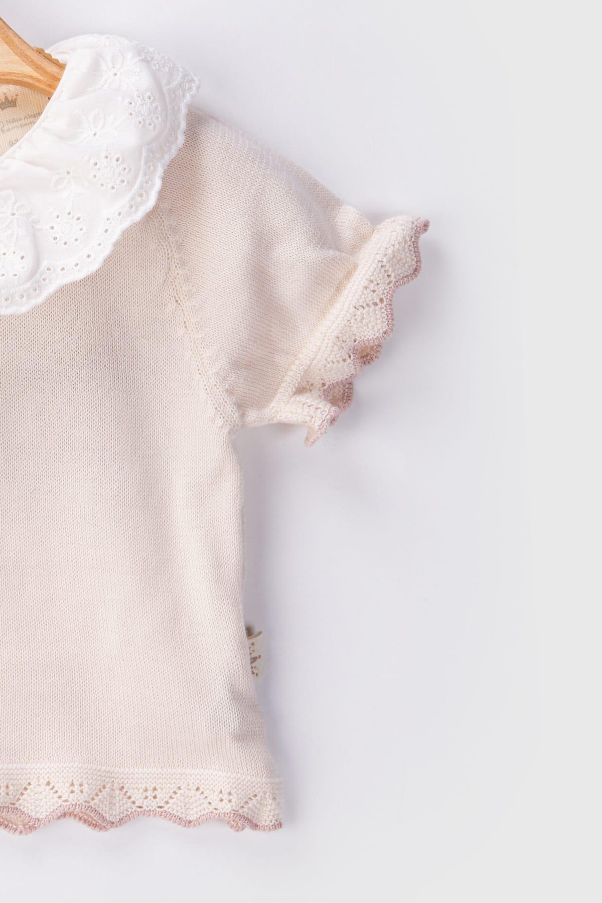 Afra Triko Kız Bebek Örgü 3lü SetAfra Triko Kız Bebek Örgü 3lü Set