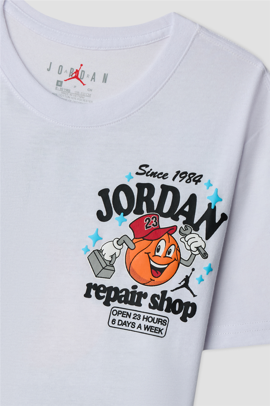 Air Jordan Erkek Çocuk Beyaz Repair Shop Baskılı TişörtAir Jordan Erkek Çocuk Beyaz Repair Shop Baskılı Tişört