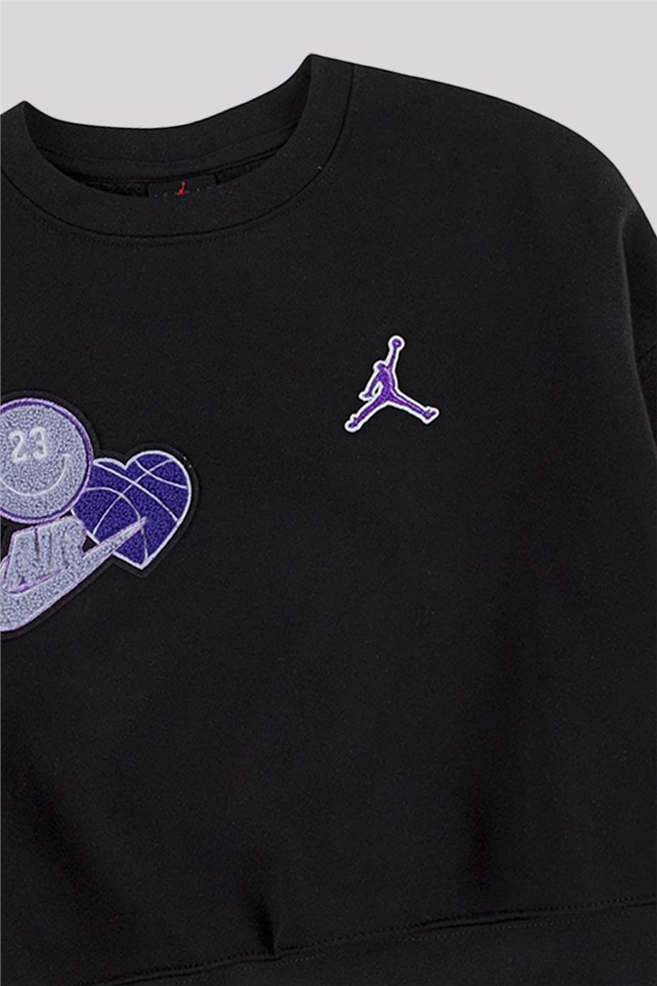 Air Jordan Kız Çocuk Siyah SweatshirtAir Jordan Kız Çocuk Siyah Sweatshirt