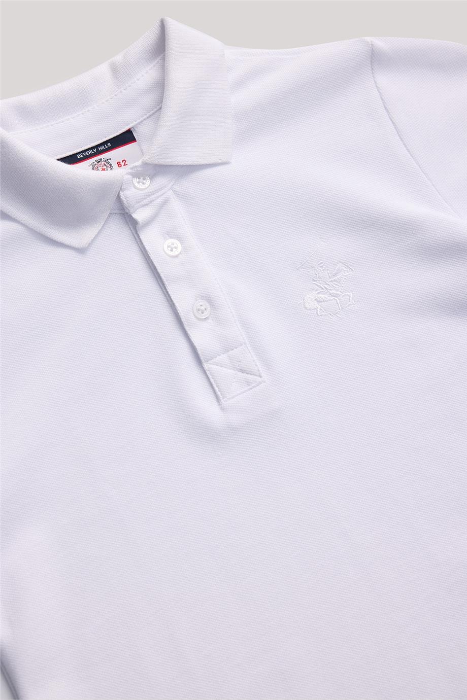Beverly Hills Polo Club Erkek Çocuk Beyaz T-Shirt
