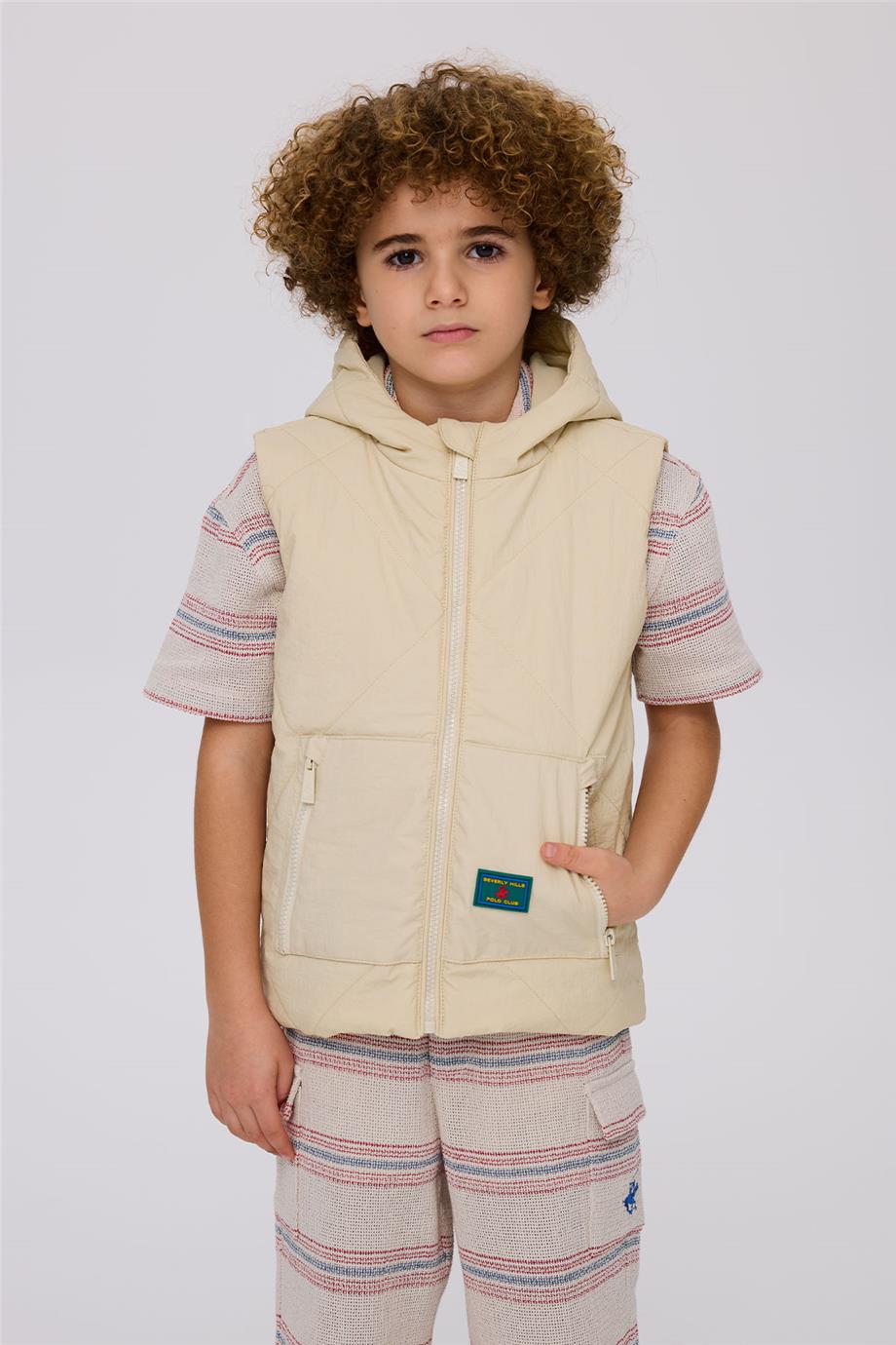 Beverly Hills Polo Club Erkek Çocuk Bej YelekBeverly Hills Polo Club Erkek Çocuk Bej Yelek