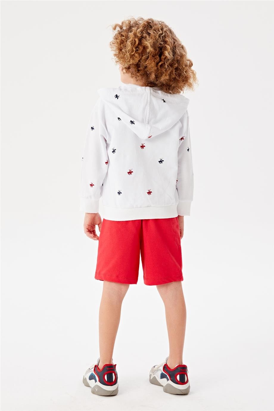 Beverly Hills Polo Club Erkek Çocuk Beyaz Eşofman Üstü