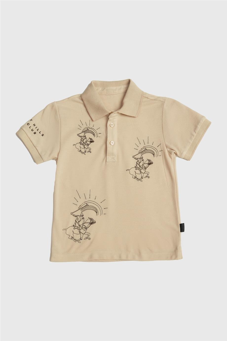 Beverly Hills Polo Club Erkek Çocuk Bej T-Shirt