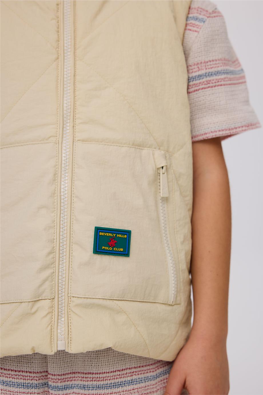 Beverly Hills Polo Club Erkek Çocuk Bej YelekBeverly Hills Polo Club Erkek Çocuk Bej Yelek