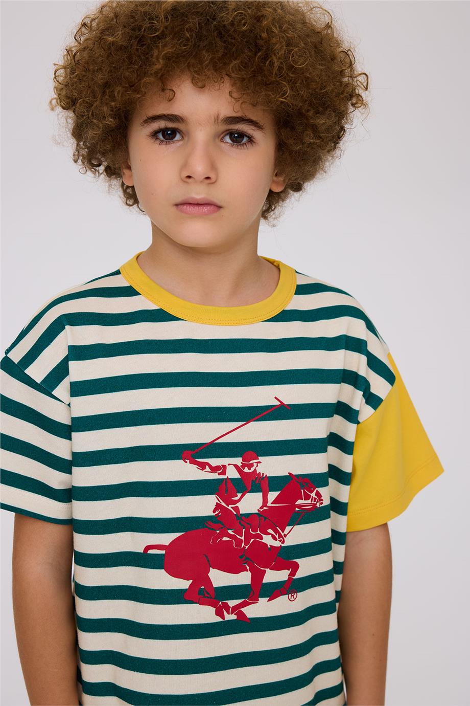 Beverly Hills Polo Club Boy Striped TshirtBeverly Hills Polo Club Boy Striped Tshirt