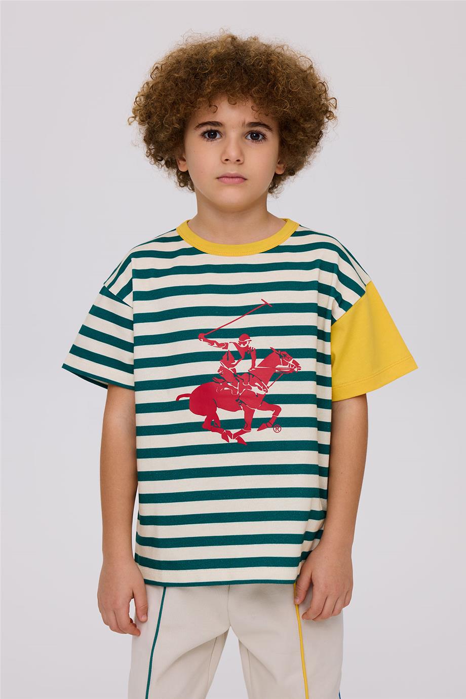 Beverly Hills Polo Club Boy Striped TshirtBeverly Hills Polo Club Boy Striped Tshirt