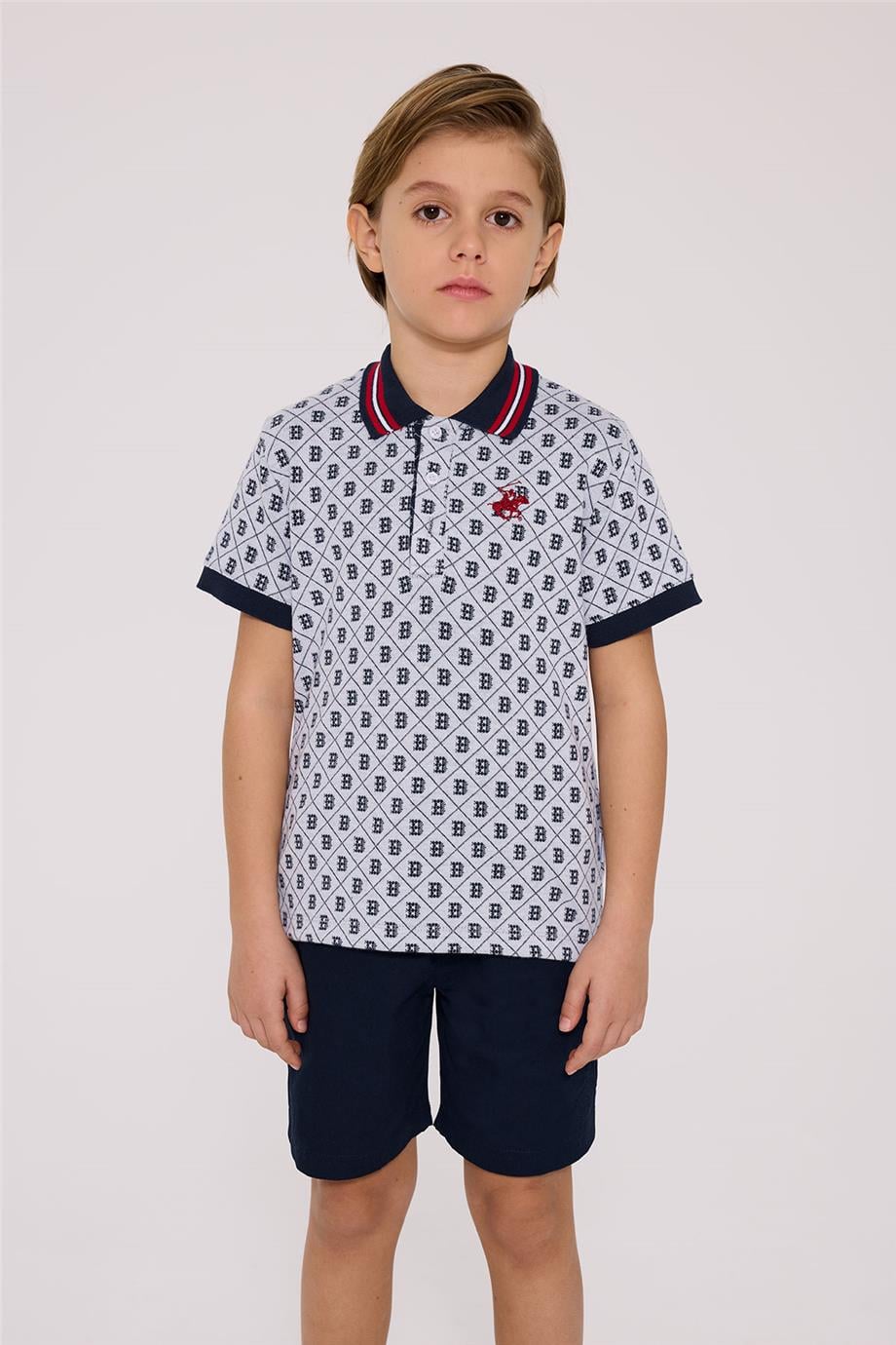 Beverly Hills Polo Club Erkek Çocuk Desenli TshirtBeverly Hills Polo Club Erkek Çocuk Desenli Tshirt