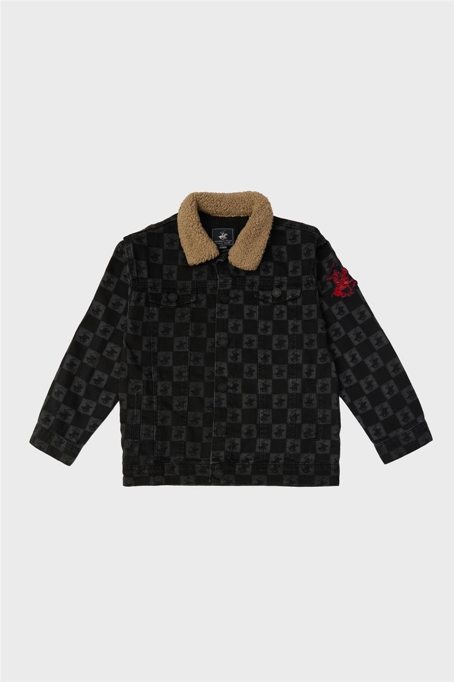 Beverly Hills Polo Club Erkek Çocuk Desenli Ceket