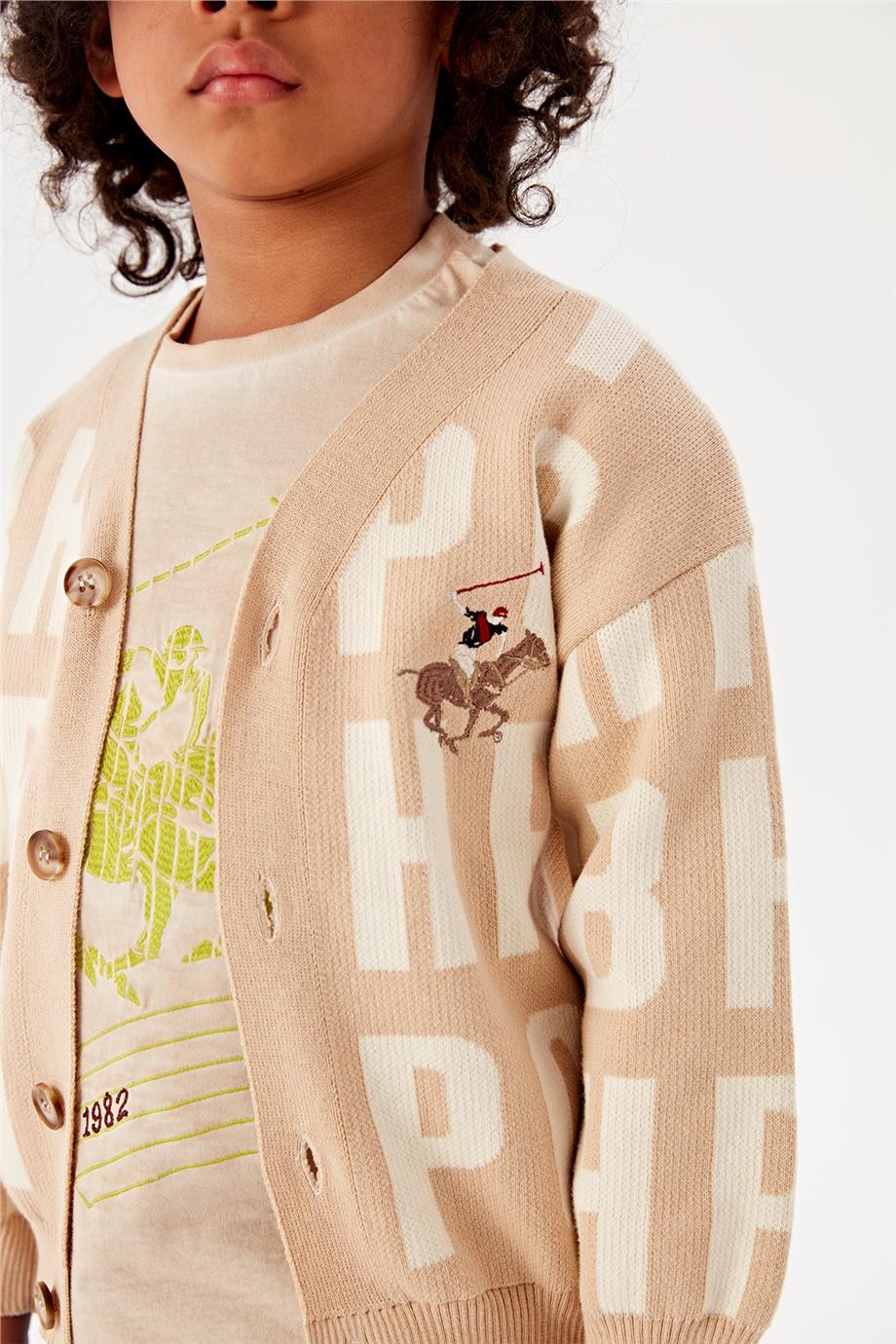 Beverly Hills Polo Club Erkek Çocuk Desenli Hırka