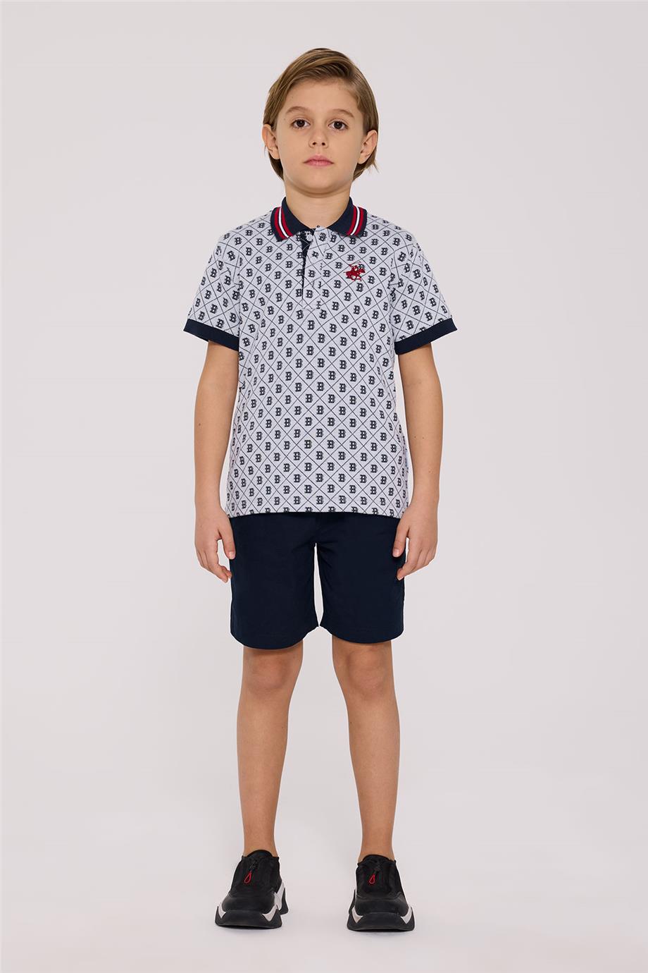 Beverly Hills Polo Club Erkek Çocuk Desenli TshirtBeverly Hills Polo Club Erkek Çocuk Desenli Tshirt