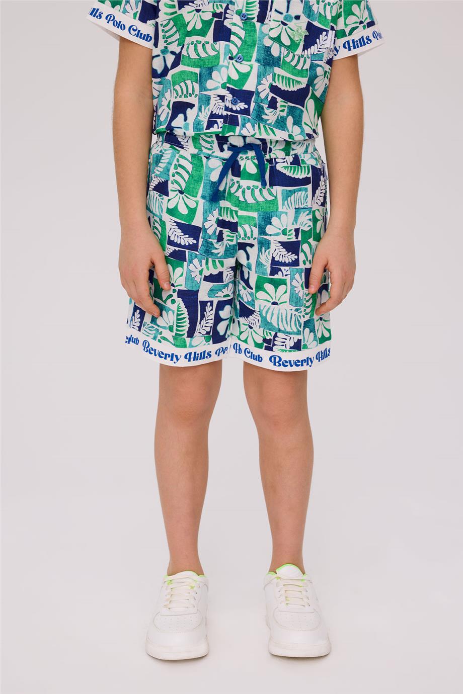 Beverly Hills Polo Club Erkek Çocuk Desenli ŞortBeverly Hills Polo Club Erkek Çocuk Desenli Şort
