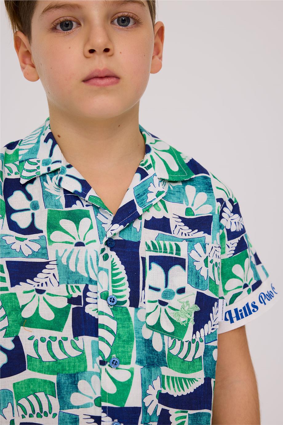 Beverly Hills Polo Club Erkek Çocuk Desenli GömlekBeverly Hills Polo Club Erkek Çocuk Desenli Gömlek