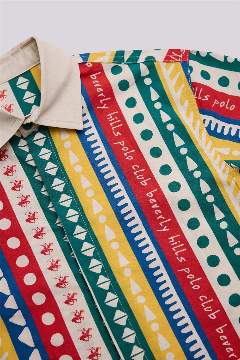 Beverly Hills Polo Club Erkek Çocuk Desenli GömlekBeverly Hills Polo Club Erkek Çocuk Desenli Gömlek