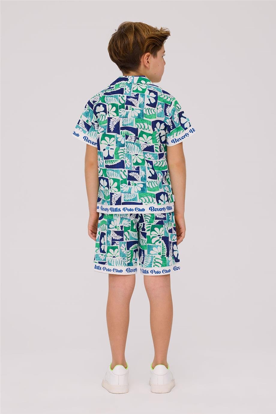 Beverly Hills Polo Club Erkek Çocuk Desenli GömlekBeverly Hills Polo Club Erkek Çocuk Desenli Gömlek