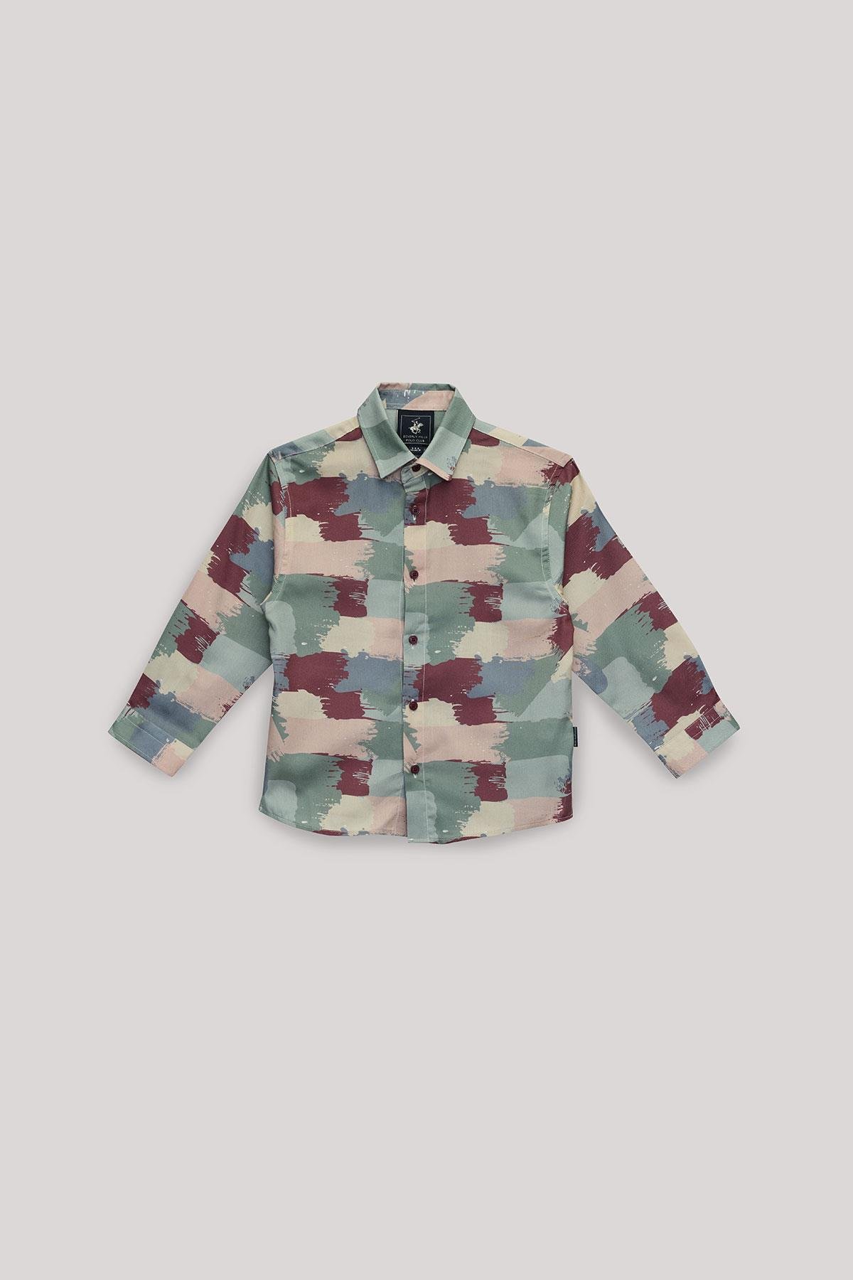 Beverly Hills Polo Club Erkek Çocuk Desenli GömlekBeverly Hills Polo Club Erkek Çocuk Desenli Gömlek