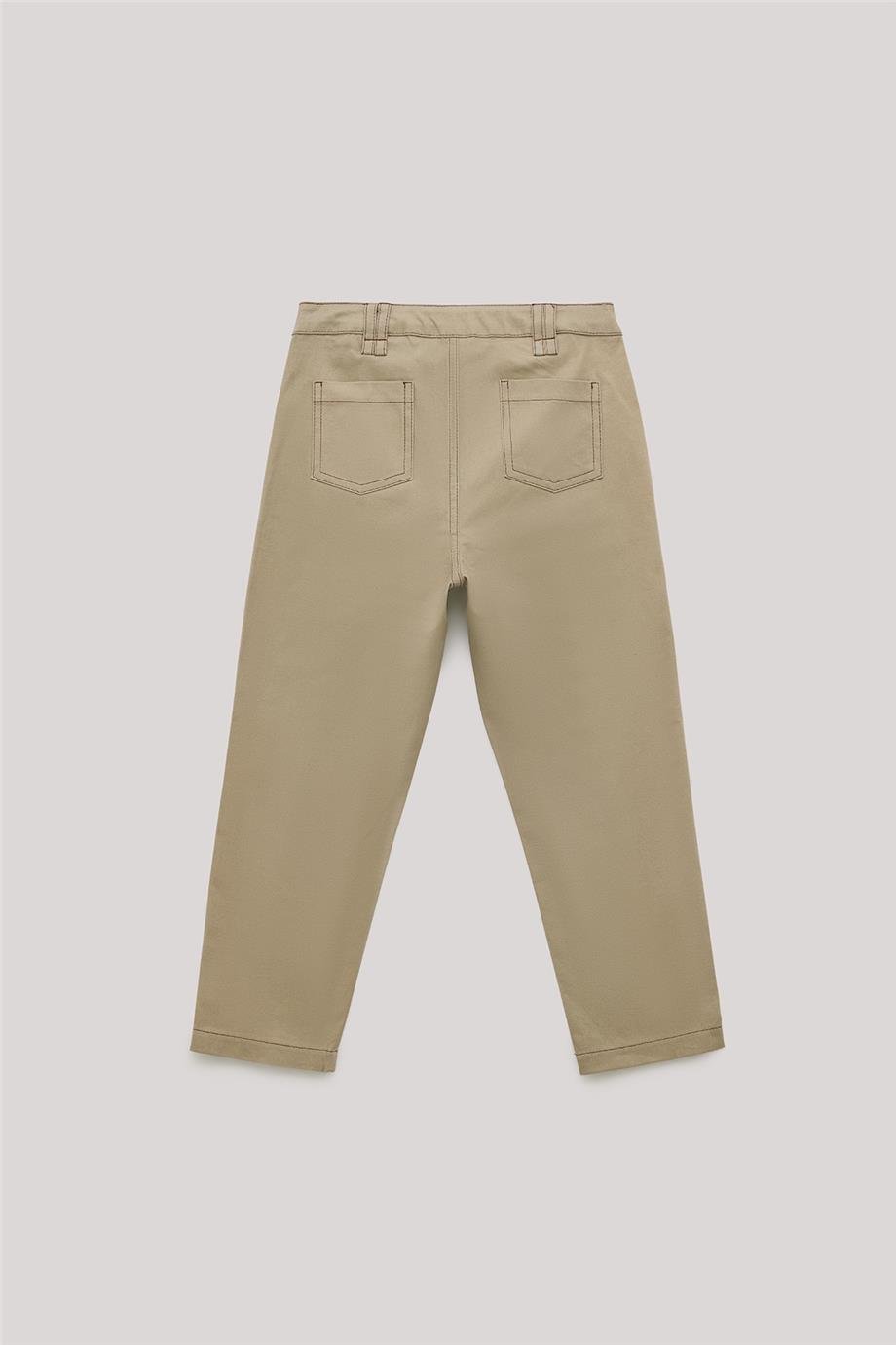 Beverly Hills Polo Club Erkek Çocuk Ekru Pantolon