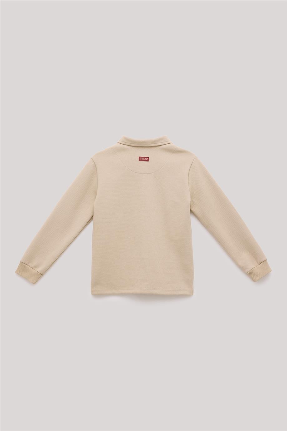 Beverly Hills Polo Club Erkek Çocuk Ekru T-Shirt