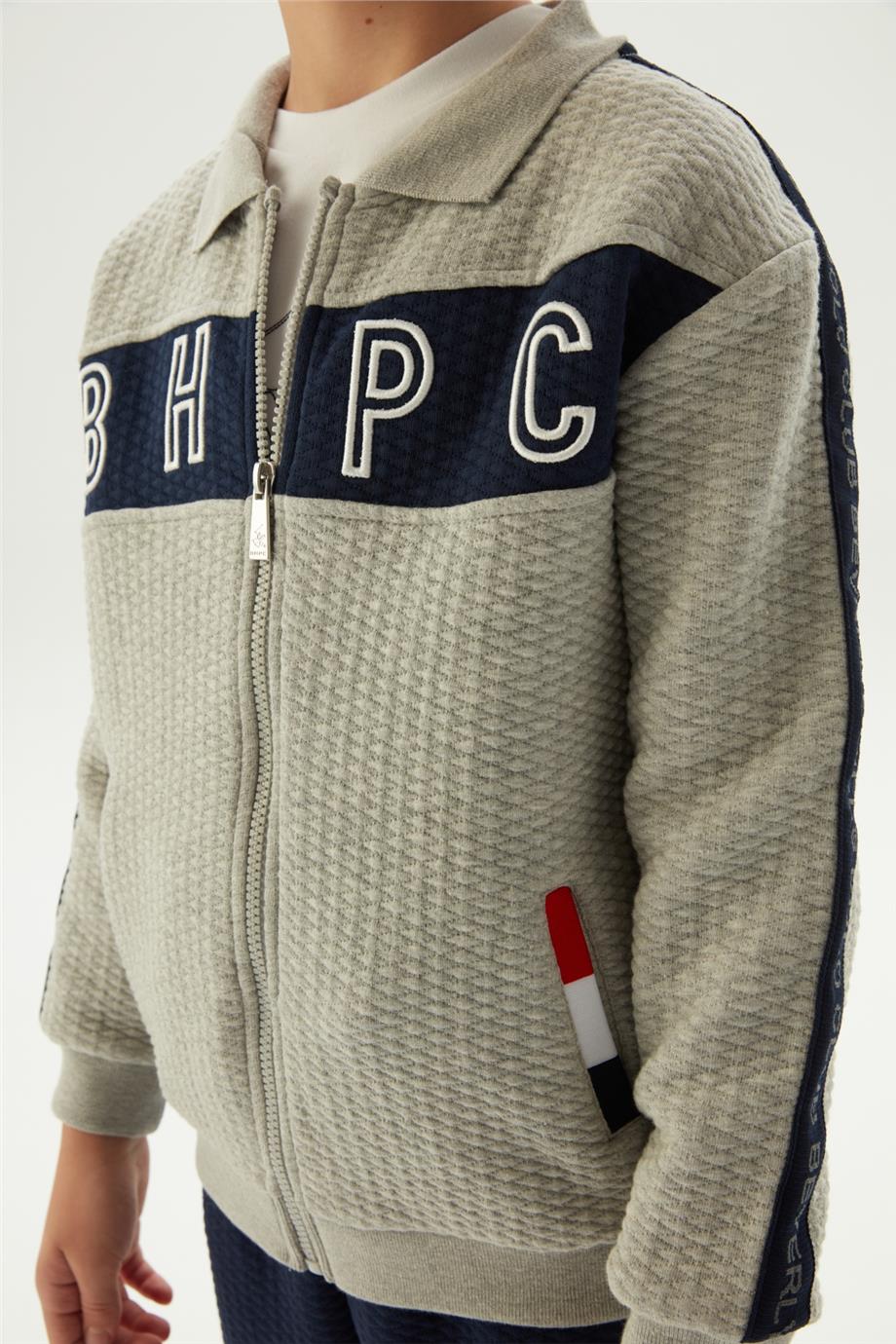 Beverly Hills Polo Club Erkek Çocuk Gri Eşofman Üstü