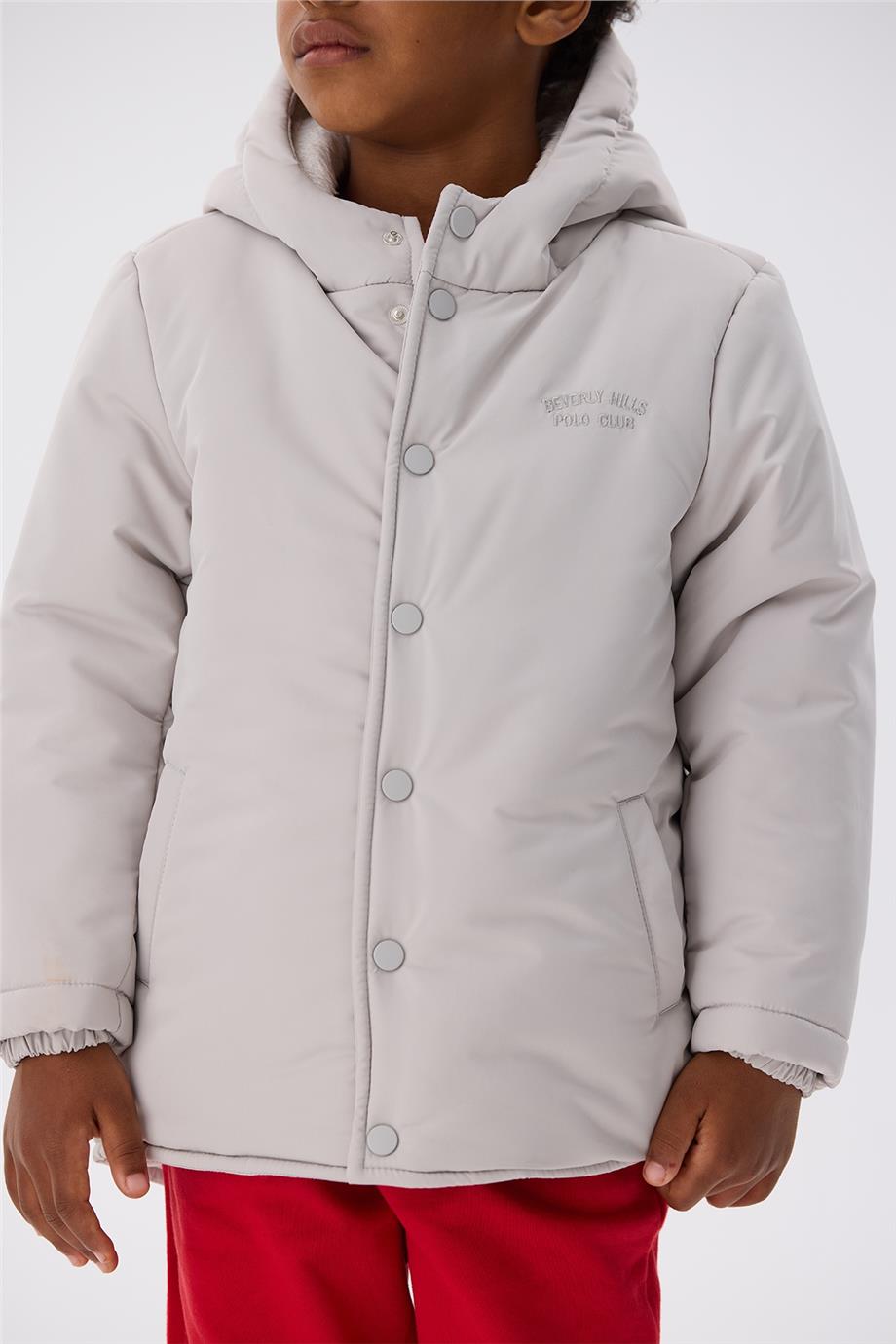 Beverly Hills Polo Club Erkek Çocuk Gri Mont