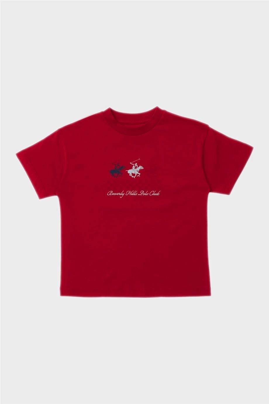 Beverly Hills Polo Club Erkek Çocuk Kırmızı T-Shirt