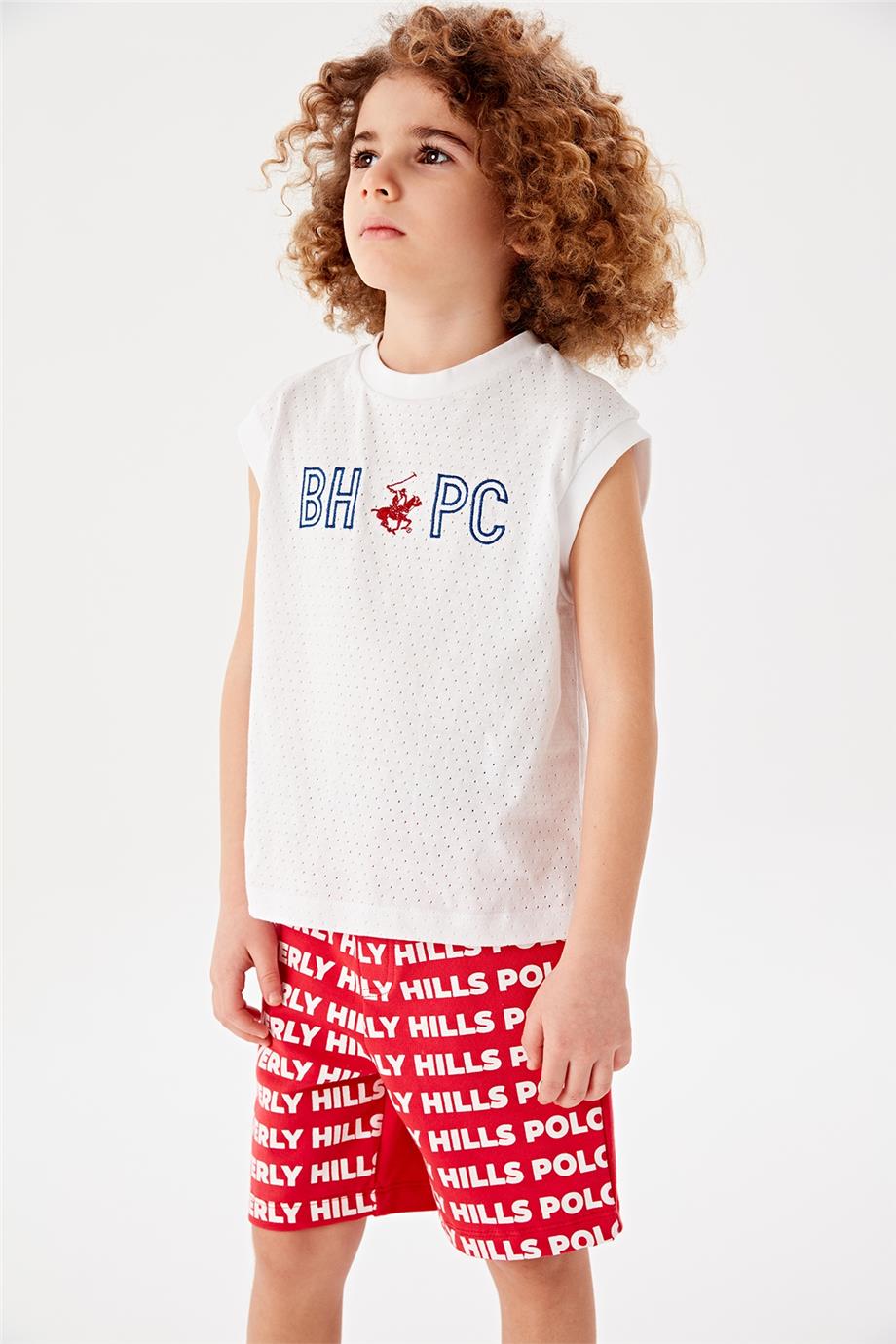 Beverly Hills Polo Club Erkek Çocuk Kırmızı Şort