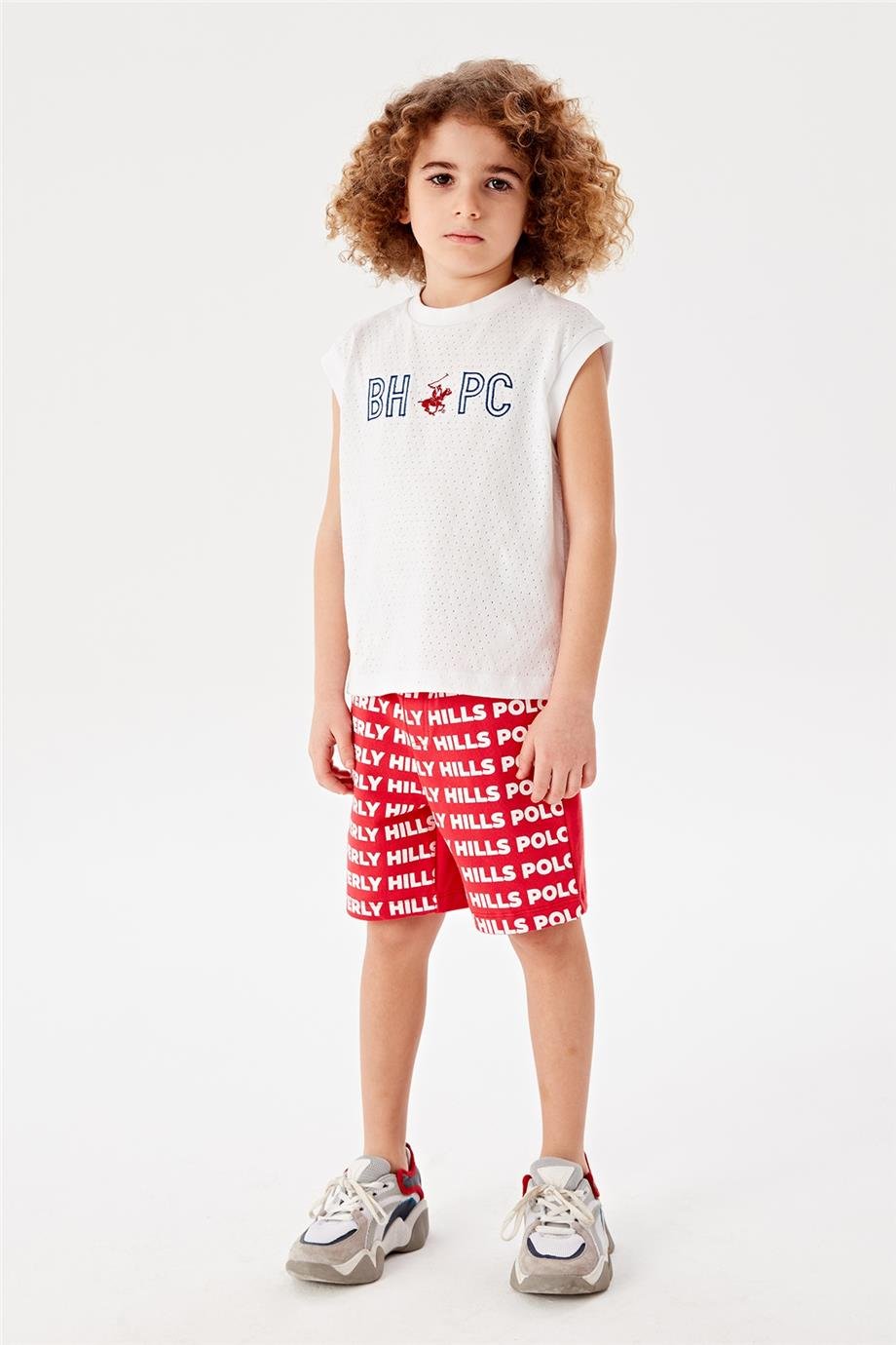 Beverly Hills Polo Club Erkek Çocuk Kırmızı Şort