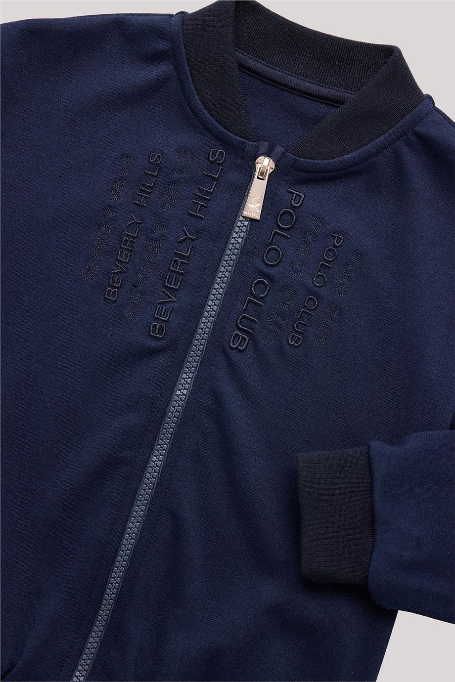 Beverly Hills Polo Club Erkek Çocuk Lacivert Eşofman Üstü