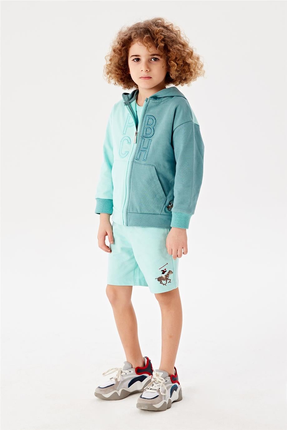 Beverly Hills Polo Club Erkek Çocuk Mavi Eşofman Üstü